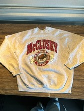 Tultex Vintage McClusky North Dakota Sweatshirt Mens X-Large Gray Made in USA