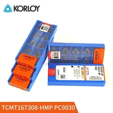 KORLOY TCMT16T308-HMP PC9030 Carbide Inserts TCMT32.52 Cutting Insert 10pcs