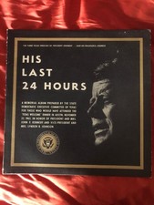 JOHN F. KENNEDY 1963 LP HIS LAST 24 HOURS + MOTORCADE PERSONAL LETTER & EPHEMERA