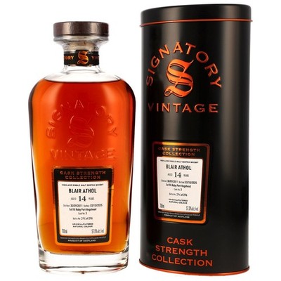 BLAIR ATHOL 2011 - 14yo - Ruby Port Cask Signatory Vintage Cask Strength 57,0%