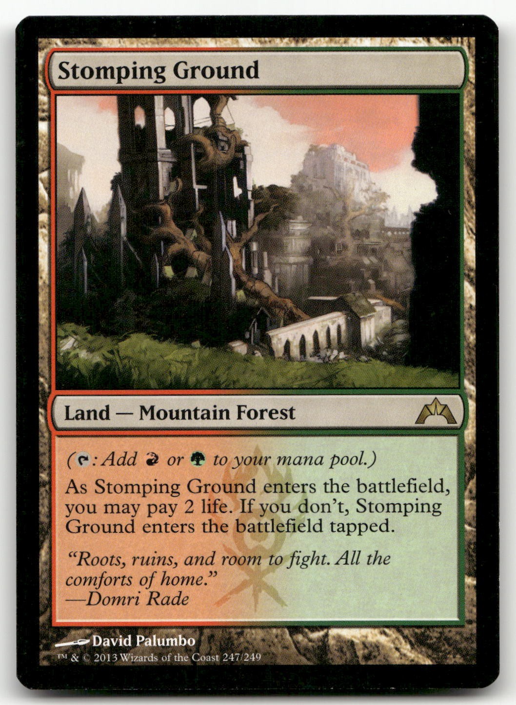 Stomping Ground #247 (LP) Gatecrash GTC Magic MTG