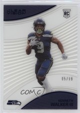 2022 Panini Chronicles Clear Vision Rookies Blue 5/99 Kenneth Walker III 13hf