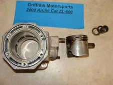 2000 ARCTIC CAT ZL600 EFI oem cylinder piston rings wrist pin bearing std nice