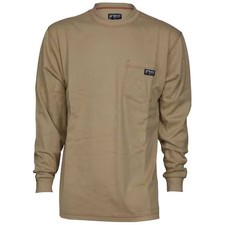 Mcr Safety Lst1tl Men's Fr Long Sleeve Shirt, 10.6 Cal/Sq Cm, L