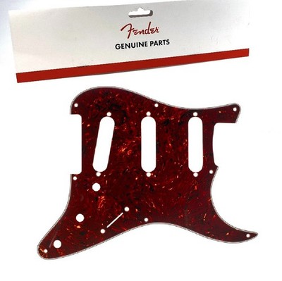 REAL Fender Strat Pickguard 50s Vintage Tortoise Shell 4-Ply 8-Hole Stratocaster