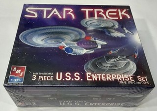 Polar Lights # 38388 Star Trek U.S.S. Enterprise Set (Seald) 1:2500 Scale LR RG