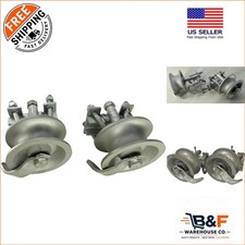 Machined Cast Steel Rear Pipe Track Wheels for Sliding Gates, Silver