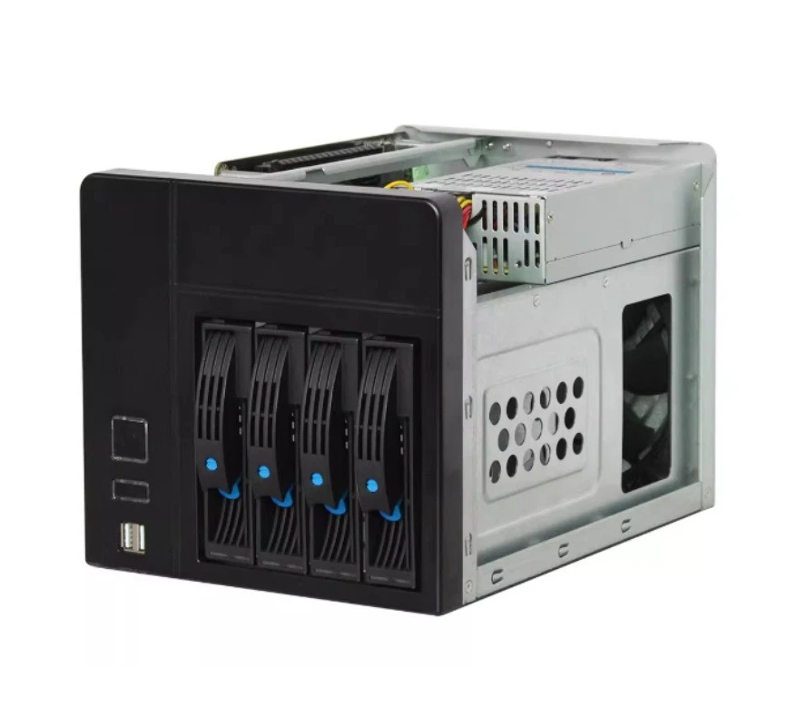 NAS-4 Network Storage Enclosure Cloud Storage for Home Setup and Online Office