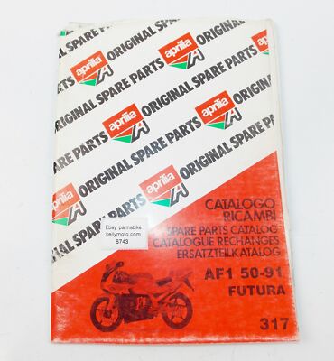 1991 APRILIA AF1 50 FUTURA FRAME MOTOR SPARE PARTS CATALOG