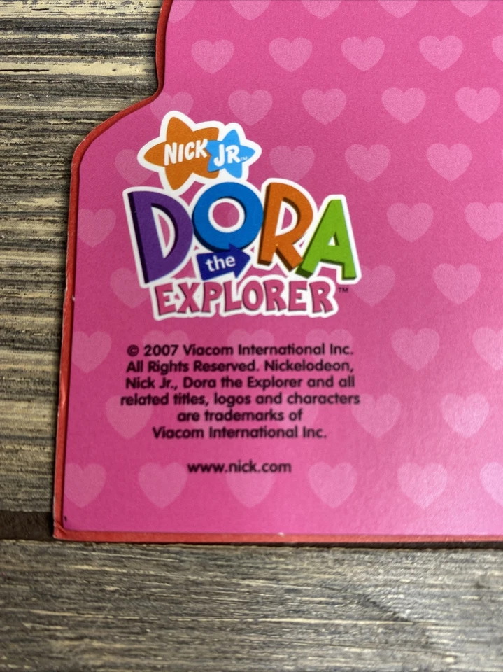 Лот из 2 открыток на День святого Валентина American Greetings Nick Jr 2007 Dora The Explorer - Изображение 4 из 4