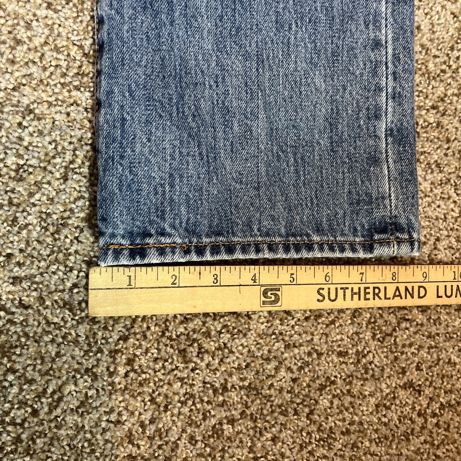Levi's 501XX Button Fly Blue Jeans Men's 35 X 31 Blank Tab Denim - View 12
