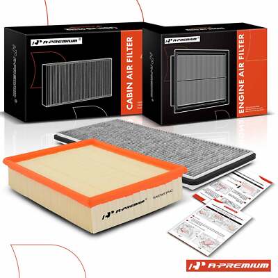 A-Premium Engine & Activated Carbon Carbin Air Filter for BMW X5 E53 / E70 00-06