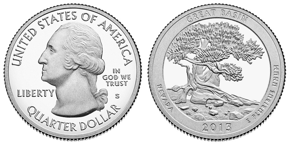 2013年 ATB 銀貨 5オンス ネバダ・グレート・ベイスン Buy 2013 5 oz Silver ATB Great Basin National Park, NV | APMEX