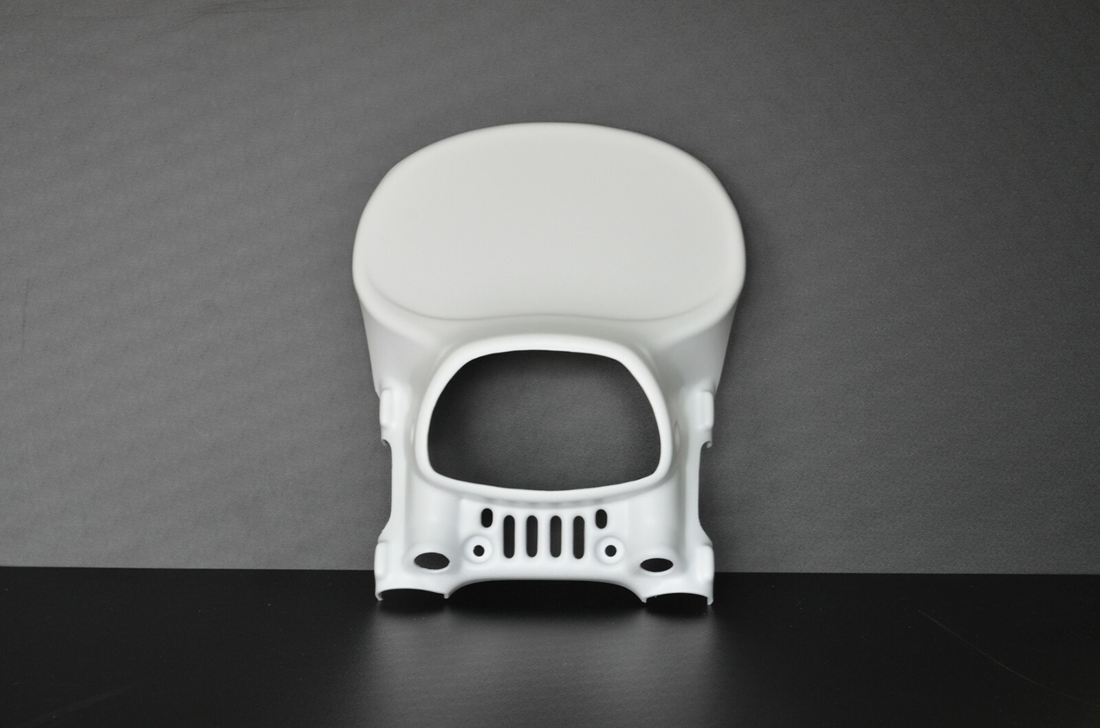 Plaque phare PUCH F3 GS en plastique vintage blanc pour moto vintage enduro