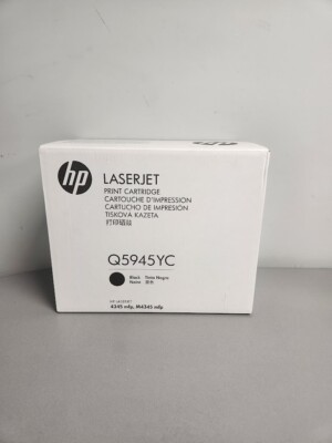 Toner Originale HP 45A (Q5945YC) Nero – 23.500 Pagine Per LaserJet MFP 4345, Nuovo