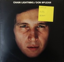 Don McLean Chain Lightning Vinyl Record LP VG+/VG INS3025 1978