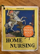 vtg 1920 Dr. Morse's Indian Root Pills ad BOOK antique quack tin bottle medicine