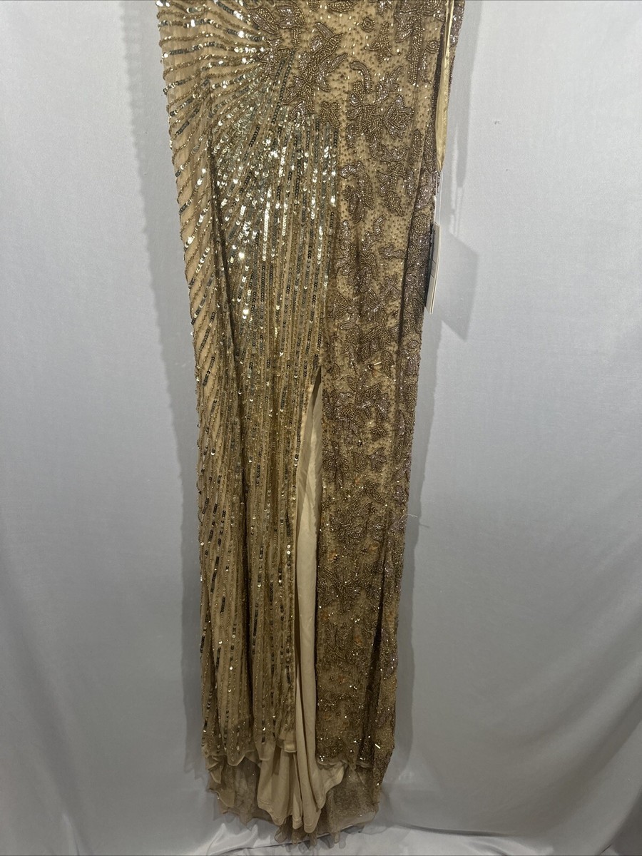 【MAC DUGGAL】関税込★カットアウトガウン Orange Puff One Sleeve Cut Out Side Knot Gown - Mac Duggal