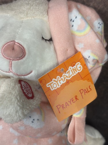 Prayer Pals Plüsch betendes Lamm jetzt lege ich mich in den Schlaf Toymazing kniend - Bild 2 von 5