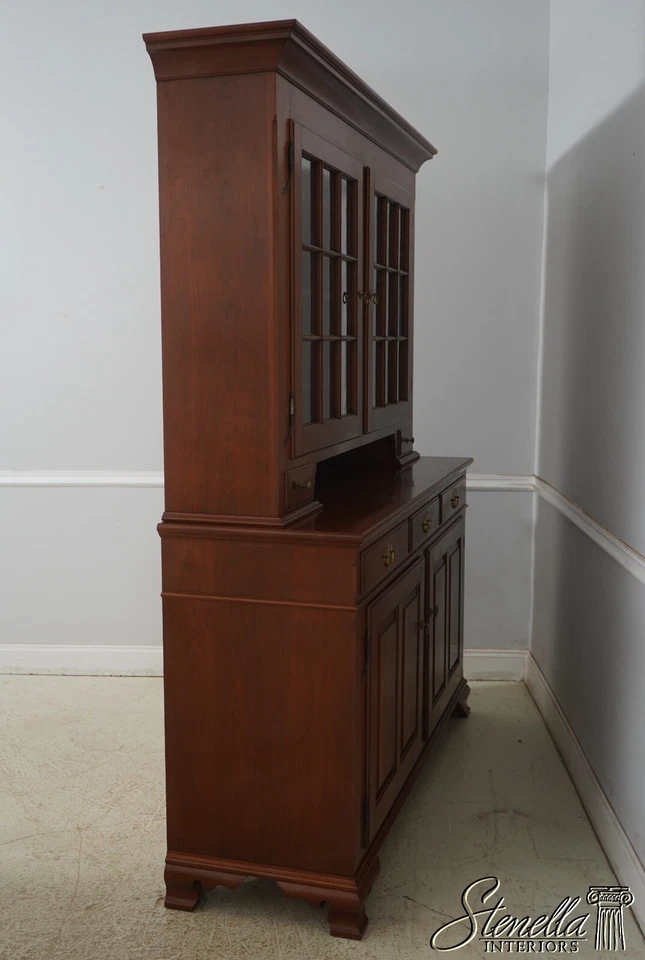 L68691: Armario trasero cerezo primitivo hecho a mano hecho en banco Foto 2 de 4