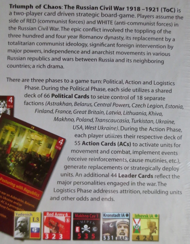 Triumph of Chaos CDG with Comrades Guide. Russian Civil War Free UPS shipping - Image 3 of 4