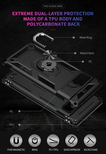For Google Pixel 6 Pro Case Shockproof Magnetic Ring Stand Armor Phone Cover - Picture 6 of 7