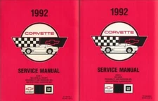 1992 Chevy Corvette Original Shop Manual 2 Volume Set ZR1 Repair Service