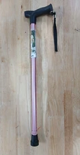 Drive Medical Comfort Grip T-Handle Cane - Pink | Adjustable Height