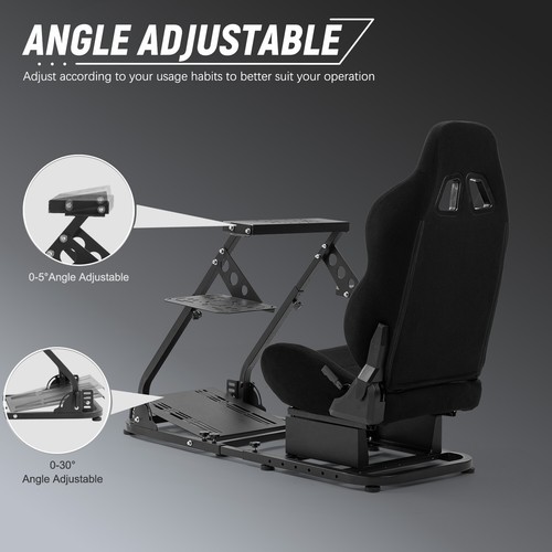 Hottoby G923 Racing Flight Sim Cockpit Stand Fit Logitech X52 PRO Thrustmaster - Picture 25 of 28