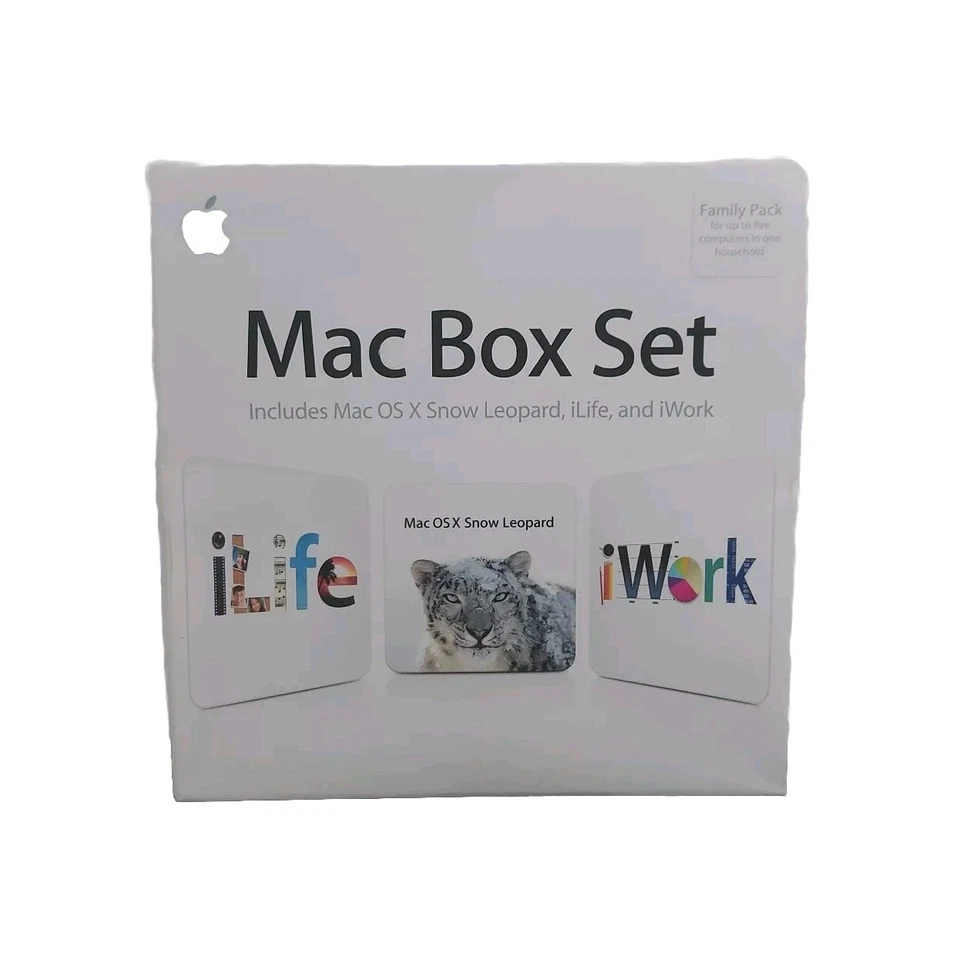 Apple Mac Box Set Includes Mac OS X Snow Leopard iLife 09 iWork 09 MC209Z/A - Image 2 of 4