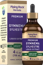 Gymnema Sylvestre Extract Liquid | 4 Fl Oz | Vegetarian | by Piping Rock