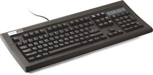 TVS Electronics USB Gold Keyboard (Black) - 第 1/4 張圖片