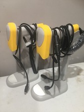LOT OF 2 - WASP Q5600 Q56000 Barcode Scanner with stand laser bar code scanners