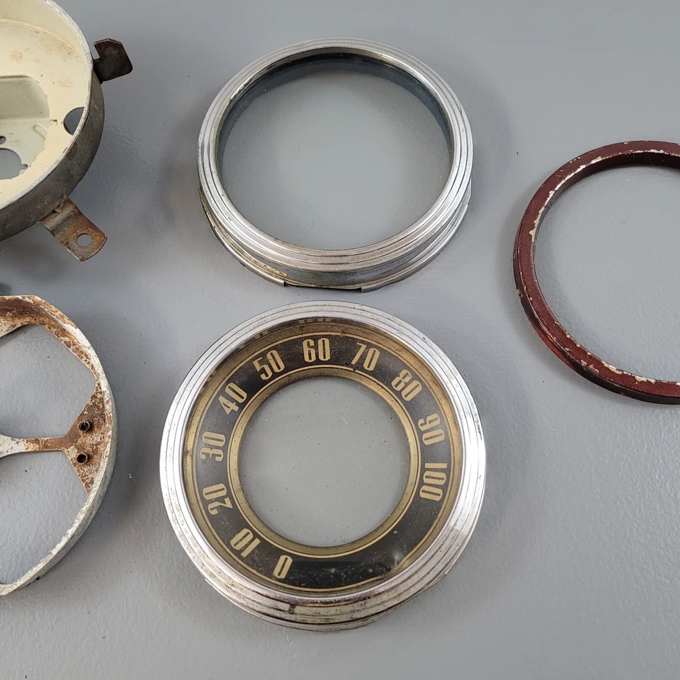 Lote de 5 anéis de moldura vintage Ford Chevy Dodge Rat Rod - Imagem 4 de 4