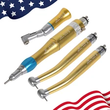 Dental High/Low Speed Air Turbine Handpiece 2HOLE/4HOLE Gold Fit NSK Pana Max ty
