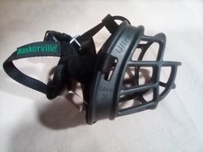 Baskerville Dog Muzzle, Black Breathable Basket Muzzles For Dogs, Size NO. 3