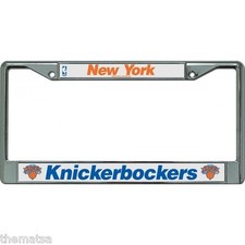 NEW YORK KNICKERBOCKERS KNICKS LOGO NBA BASKETBALL LICENSE PLATE FRAME USA MADE