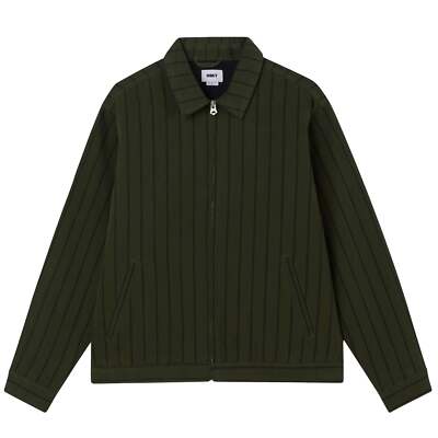 Obey Stripe Zip Up Jacket Duffle Bag Multi