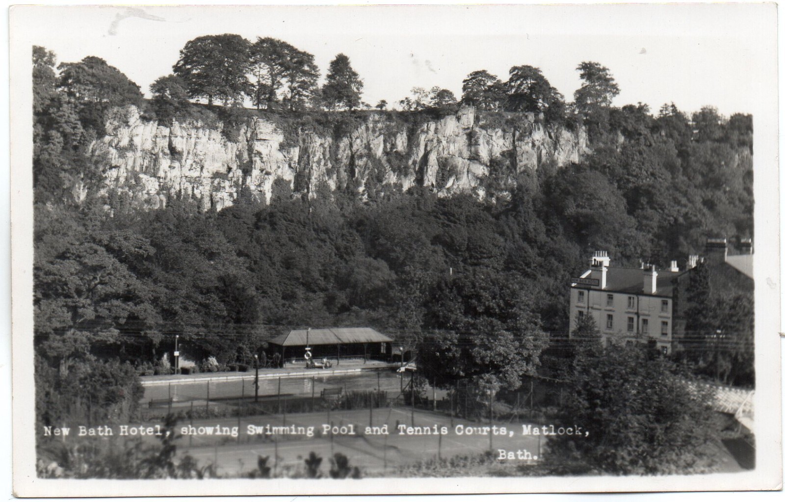 P.C New Bath Hotel Matlock Bath Derby Derbyshire R P Excellent Cond Pub