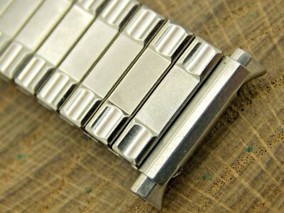#ad Vintage JB Champion Stainless Steel Expansion 16mm 19mm Unused Watch Band NOS $20.00