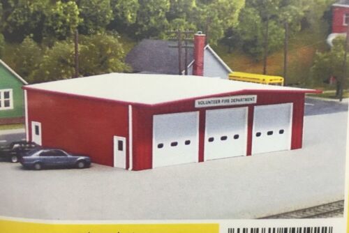 Pikestuff 192 HO Fire Station - RED (kit) MODELRRSUPPLY $5 Coupon Offer - Picture 3 of 3