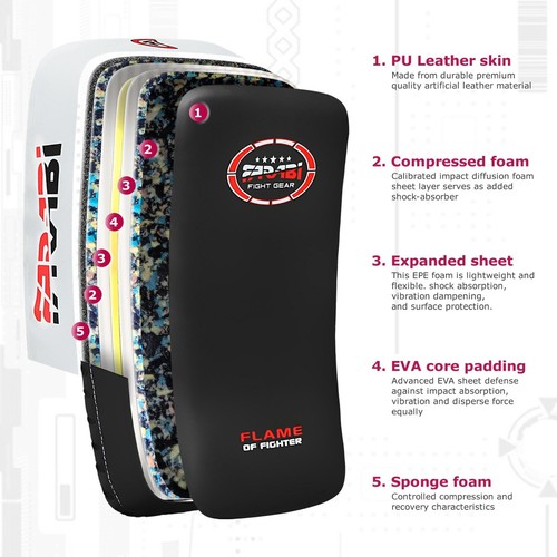 Kick Shield Pad — Farabi Sports Kick Pads Strike Kick Boxing MMA Thai Kick Pads - Picture 3 of 21