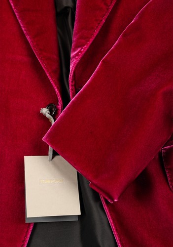 TOM FORD Cooper Velvet Red Tuxedo Dinner Jacket - Picture 4 of 6