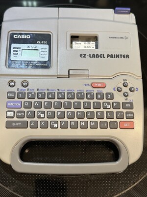 Casio KL-750 Label Maker Printer Battery Power