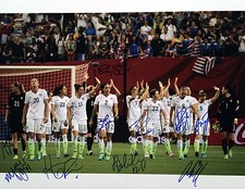 2015 USA Women World Cup FIFA Gold Champions COMBO SIGNED (10) 11x14 PHOTO COA