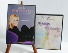 Simply Gorgeous with Catherine Hickland/Young Living Essential Oils DVD Lot of 2