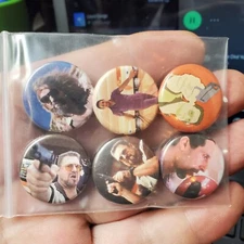 The Big Lebowski Pin Set of 6. The Dude, Walter & Jesus