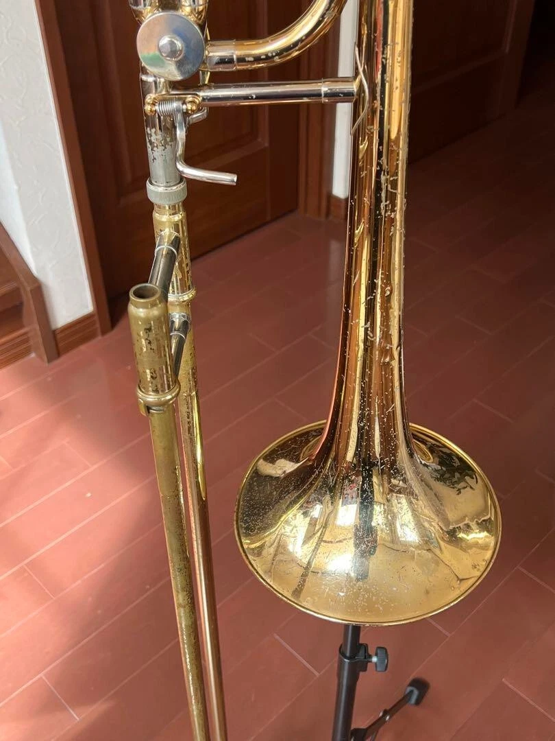 YAMAHA YSL-646 Tenor Bass Trombone gold lacquer w/ Hard Case | eBay