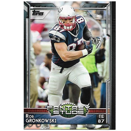 Topps 2015 Rob Gronkowski #312 Fantasy Studs Football Card - Picture 1 of 12