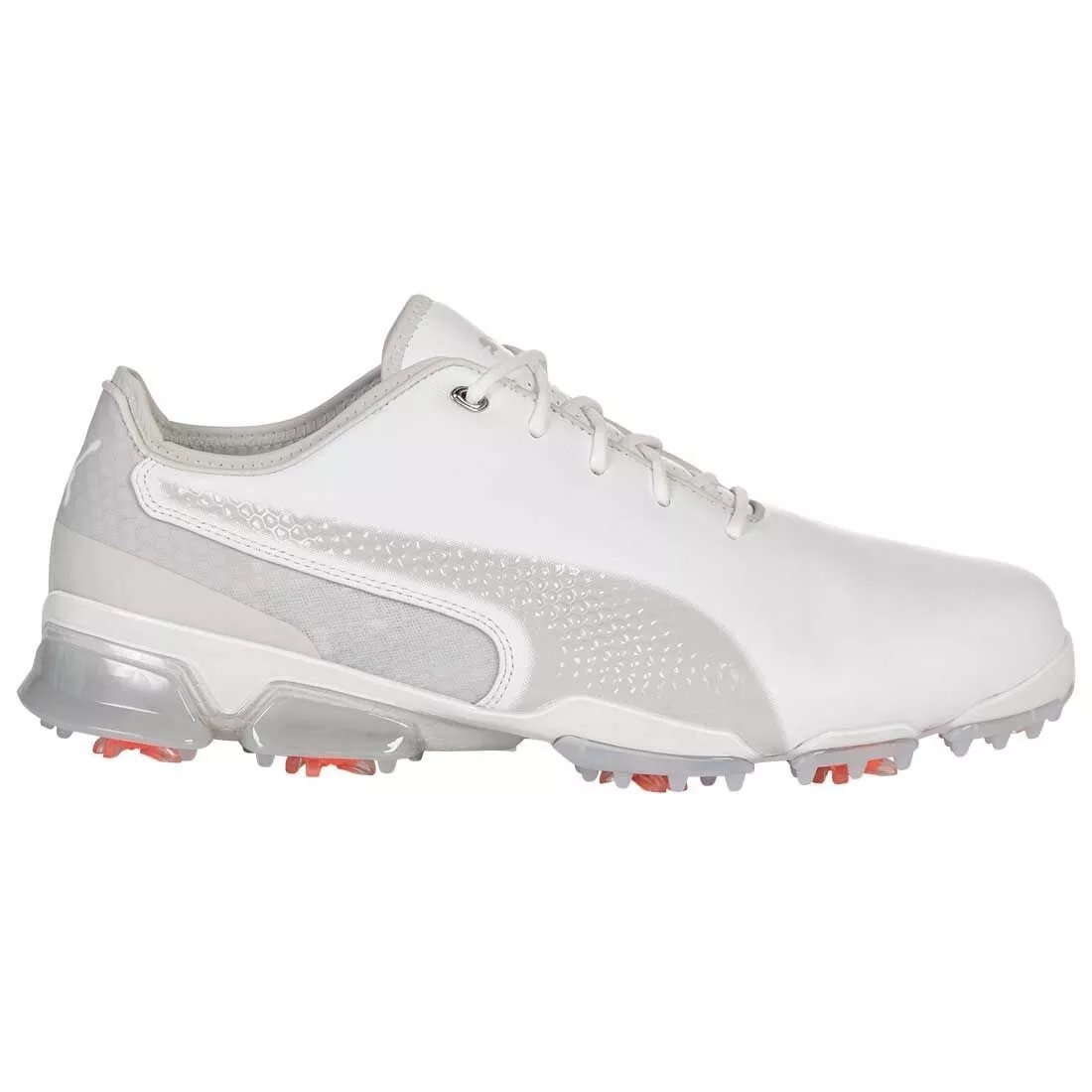 Puma Ignite Pro Adapt Golf Shoes Mens Sz 10 43 White Leather Waterproof Cleats